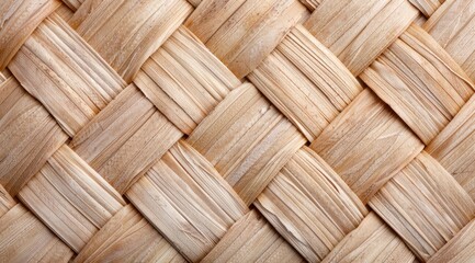 Woven bamboo texture background