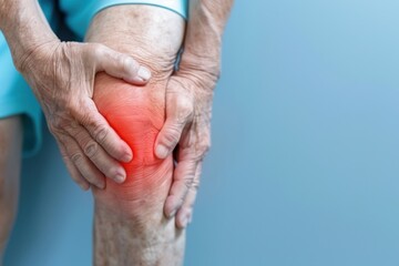 Fototapeta premium Senior Man Experiencing Knee Pain