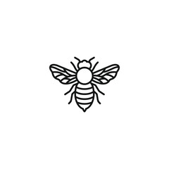 Bee icon vector. EPS 10 editable vector