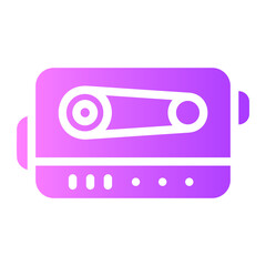 cassette Gradient icon