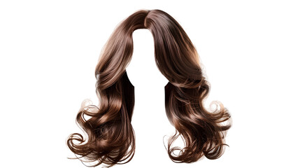 Wig collection with transparent background