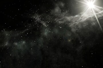 Obraz premium The stars are scattered throughout the sky, creating a sense of depth and wonder