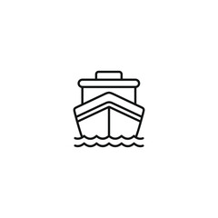 Ship icon vector. EPS 10 editable vector