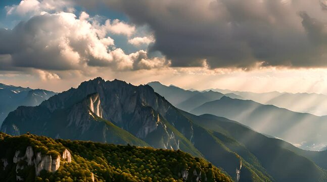 Panoramic View of Mount Olympus, Greece