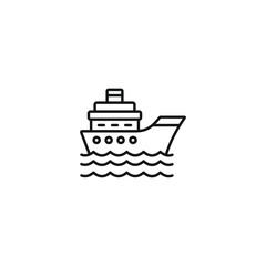 Ship icon vector. EPS 10 editable vector