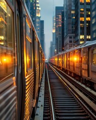 Obraz premium Public transportation systems and economic impact