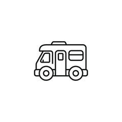 Caravan icon vector. EPS 10 editable vector