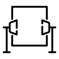 photo shoot Line Icon