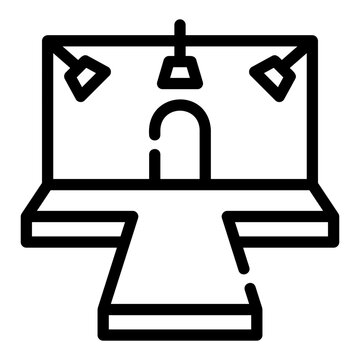 recommend clip art: catwalk Line Icon