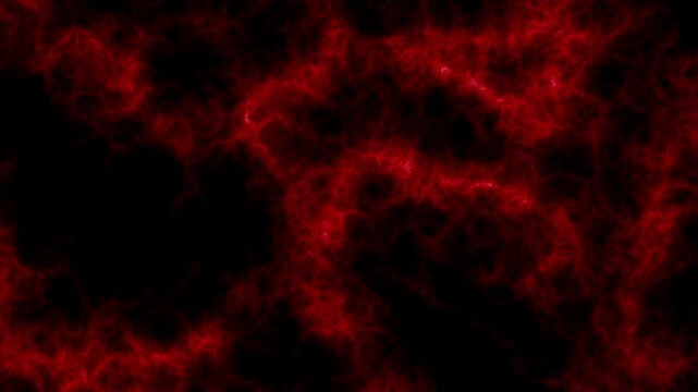 Abstract red swirling cloud shapes on a black background. Ideal for creative projects, backgrounds, graphic design, and artistic concepts.