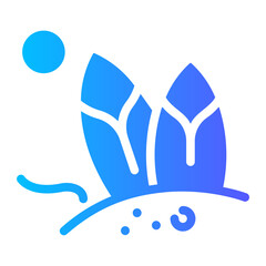 Fototapeta premium surf board Gradient icon