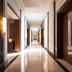 Fototapeta premium corridor in the hotel