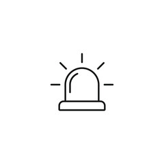 Fototapeta premium Emergency siren icon vector. EPS 10 editable vector