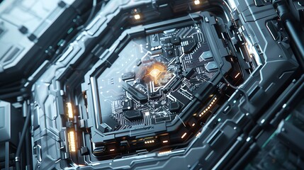 Fototapeta premium Futuristic Tech Interface.