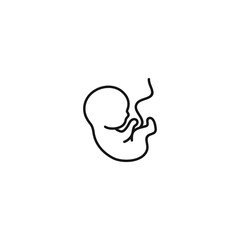 Fetus icon vector. EPS 10 editable vector