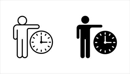 Deadline icon set. fast time line icon. vector illustration on white background