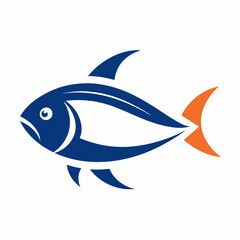 Fish logo design vector illustration on a white background