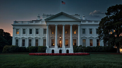 Obraz premium white house in state