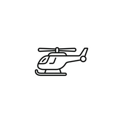 Helicopter icon vector. EPS 10 editable vector