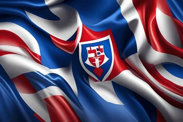 Fototapeta premium Slovakia Flag background 
