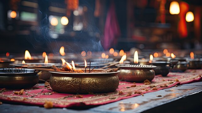 Incense smoke HD 8K wallpaper Stock Photographic Image  