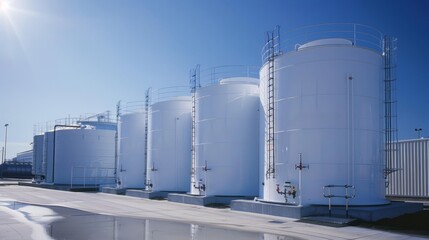 Obraz premium Water Tanks, container, White water tanks