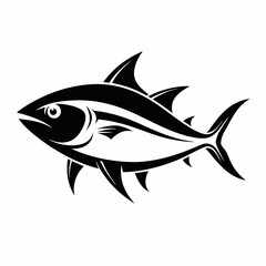 shark cartoon isolated on white