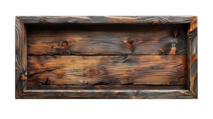 a weathered wooden signboard 