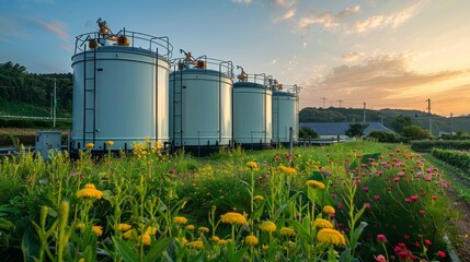 Water Tanks, container, White water tanks