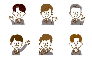 office person　スーツの会社員