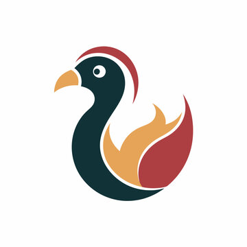 recommend clip art: Cute dodo bird logo design vector art illustration on a white background