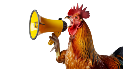 rooster with a wihte background