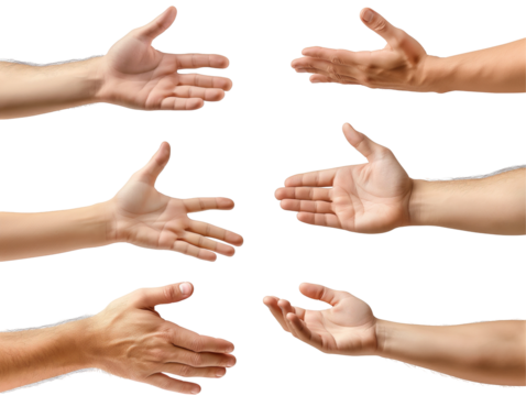 hands of people isolated