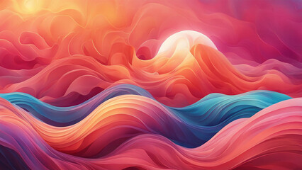 Fototapeta premium Serene Gradient Harmony