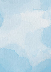 Blue paint watercolor background paper texture