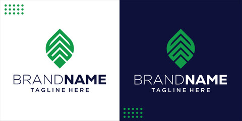 Abstract Leaf A logo, Design Inspiration, Illustration, Vector