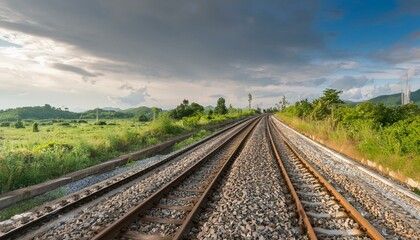 Fototapeta premium 고속철도 기차 KTS SRT 도시풍경