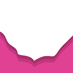 transparent pink wave twibbon element Png