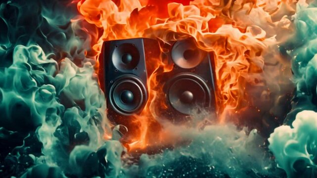poster dpi speaker dj elements vertical high exploding size space inches 24x36 resolution template hr fire 31x91 design water party cm copy 300 woofer loudspeaker