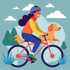 Joyful Golden Retriever Driving with a Happy Girl: Heartwarming Pet and Child Image