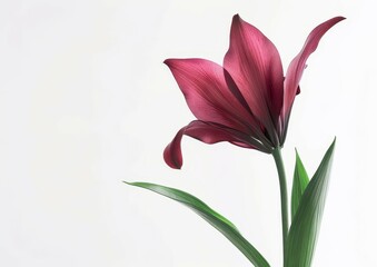 Close-Up of  Flower on White Background