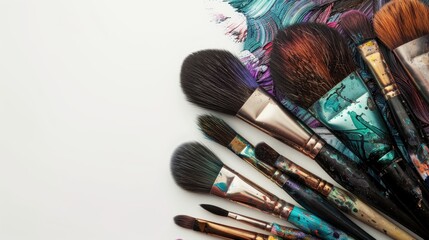 Fototapeta premium Paintbrushes and hair tools