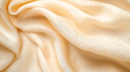 Fototapeta premium A tight shot of a white fabric showcasing a gentle, undulating texture at its surface