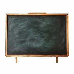 Obraz premium A watercolor painting of a chalkboard with a wooden frame and wooden legs