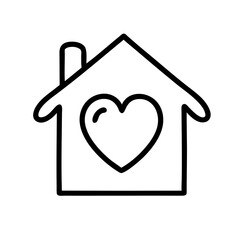 home icon with heart