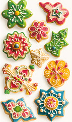 cookies and bread in an illustrator doodle graphic style