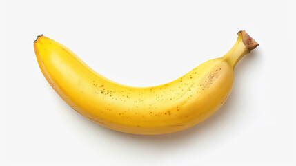 Yellow Banana fruit fresh organic healthy lifestyle raw food diet element cut out isolated white background