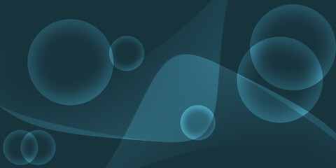 Graphic illustrations curves and wavy lines. Geometric wallpaper, dark blue gradient background. Technology style graphic pattern backdrop