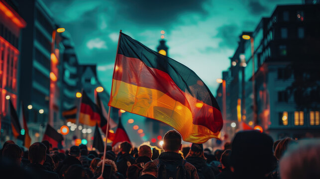 German Unity Day. the flag of Germany. a holiday in Germany