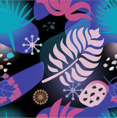 seamless pattern with flowers